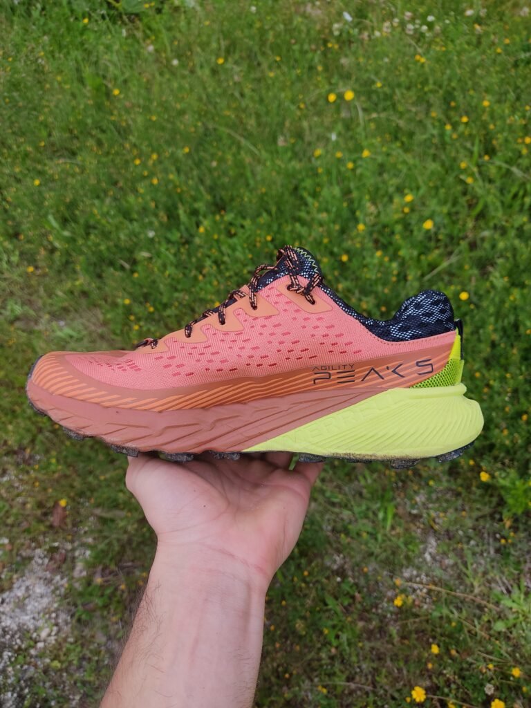 Merrell Agility Peak 5 in side trail running shoe