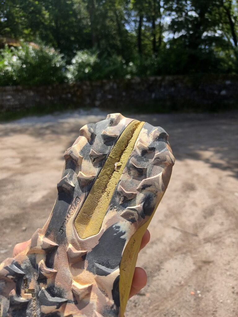 Saucony Peregrine 13 trail running shoe outsole back