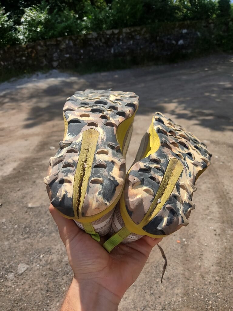 Saucony Peregrine 13 trail running shoe outsole torn